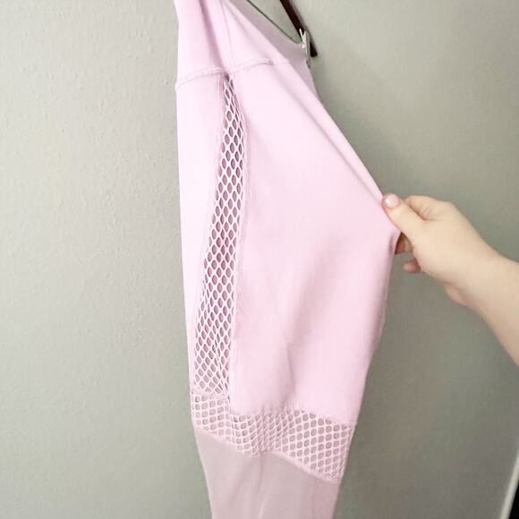 Victoria's Secret ‎ Lavender Fishnet Mesh Knockout 7/8 Tight women's size large - Picture 9 of 14